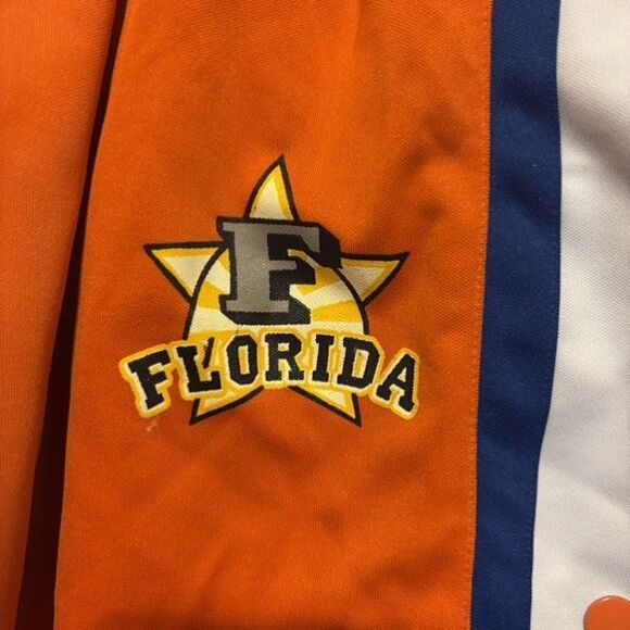 Raw Blue Size XL Orange Snap Sides Basketball Shorts - Picture 4 of 11